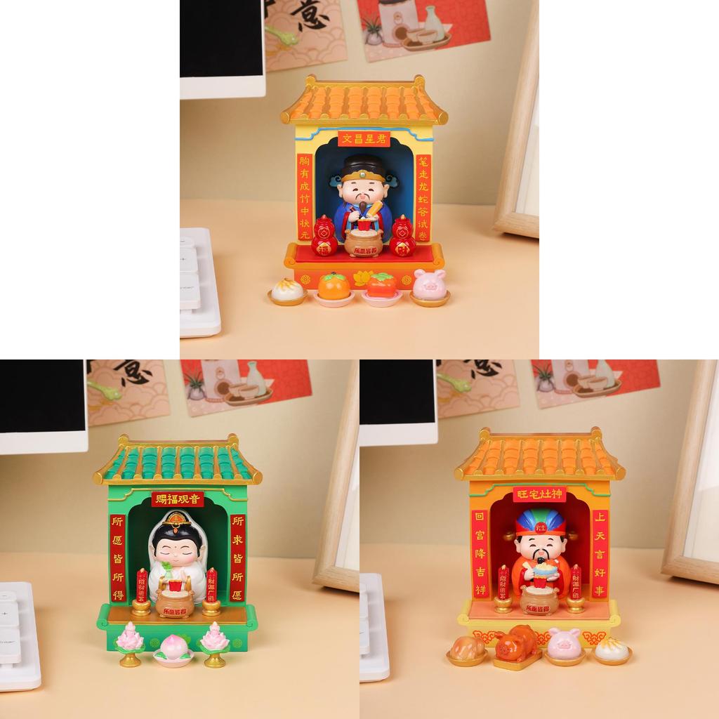 Resin God Statue Gift For Office Home Decor With Wealth God Figurine For Celebrations And Gifts
