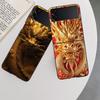Golden Holy Dragon Phone Case For Samsung Z Flip 7 6 5G Galaxy Z Flip 5 4 3 Black Hard Cell Cover Luxury PC Shell Coque