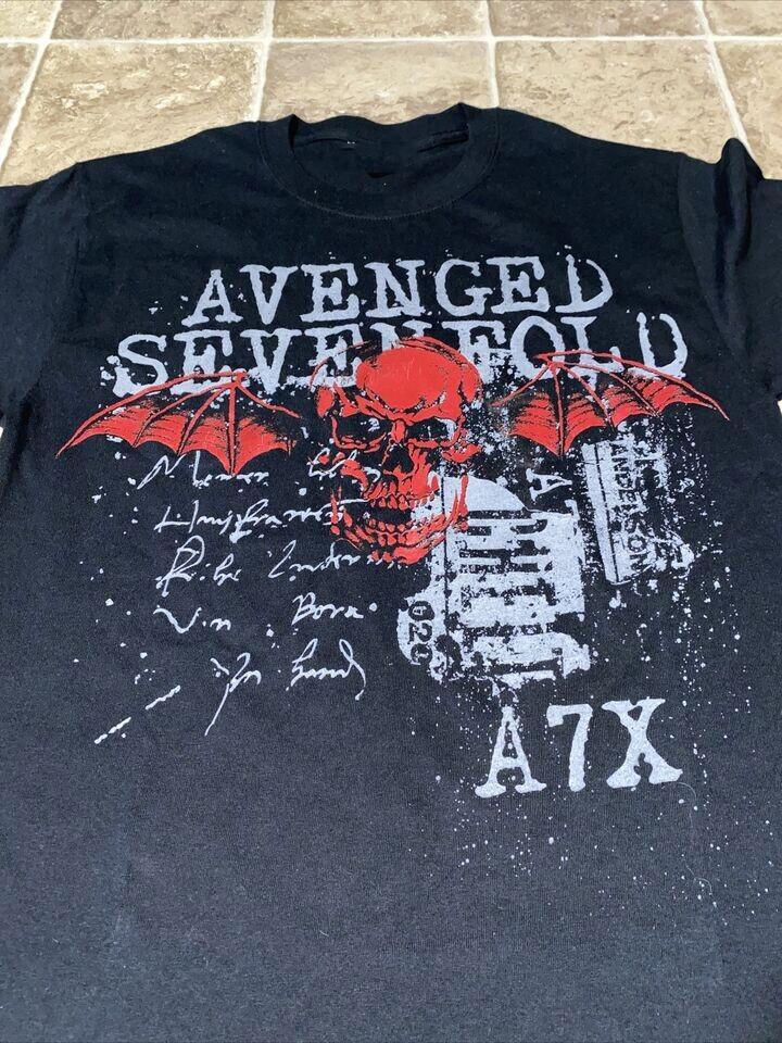 Футболка Avenged Sevenfold Мужская Размер Маленький Черная A7X CB1193 Унисекс Футболка L