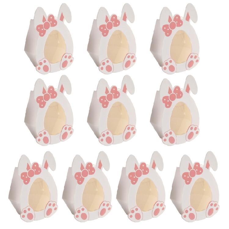 Pack of 10pcs Easter Snacks Box Convenient Creative Gift Storage Case