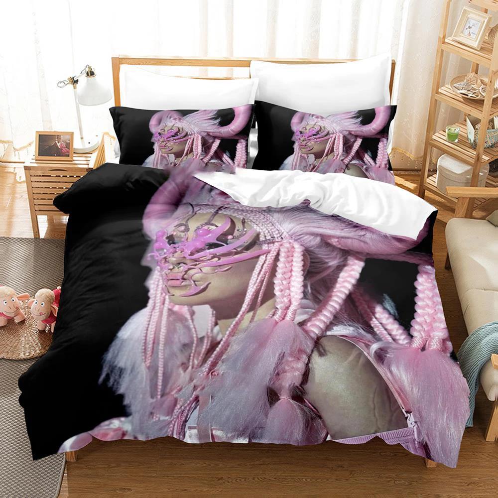 Kerli Anime Print Adult Boys Bedding Set Single Twin Full Queen King Size Duvet Cover Set Bedroom Popular