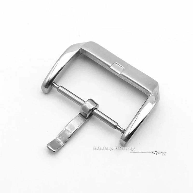 Stainless Steel Watch Pin Buckle 16mm 18mm 20mm 22mm Middle Brushed Silver Gold Black Leather Watch Band Clasp Strap Accessories