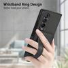 For Samsung Galaxy Z Fold 4 Z Fold 5 Z Fold 2 5G Shockproof Case Leather Card Wristband Protect Back Cover For Samsung Z Flip 5 4 3