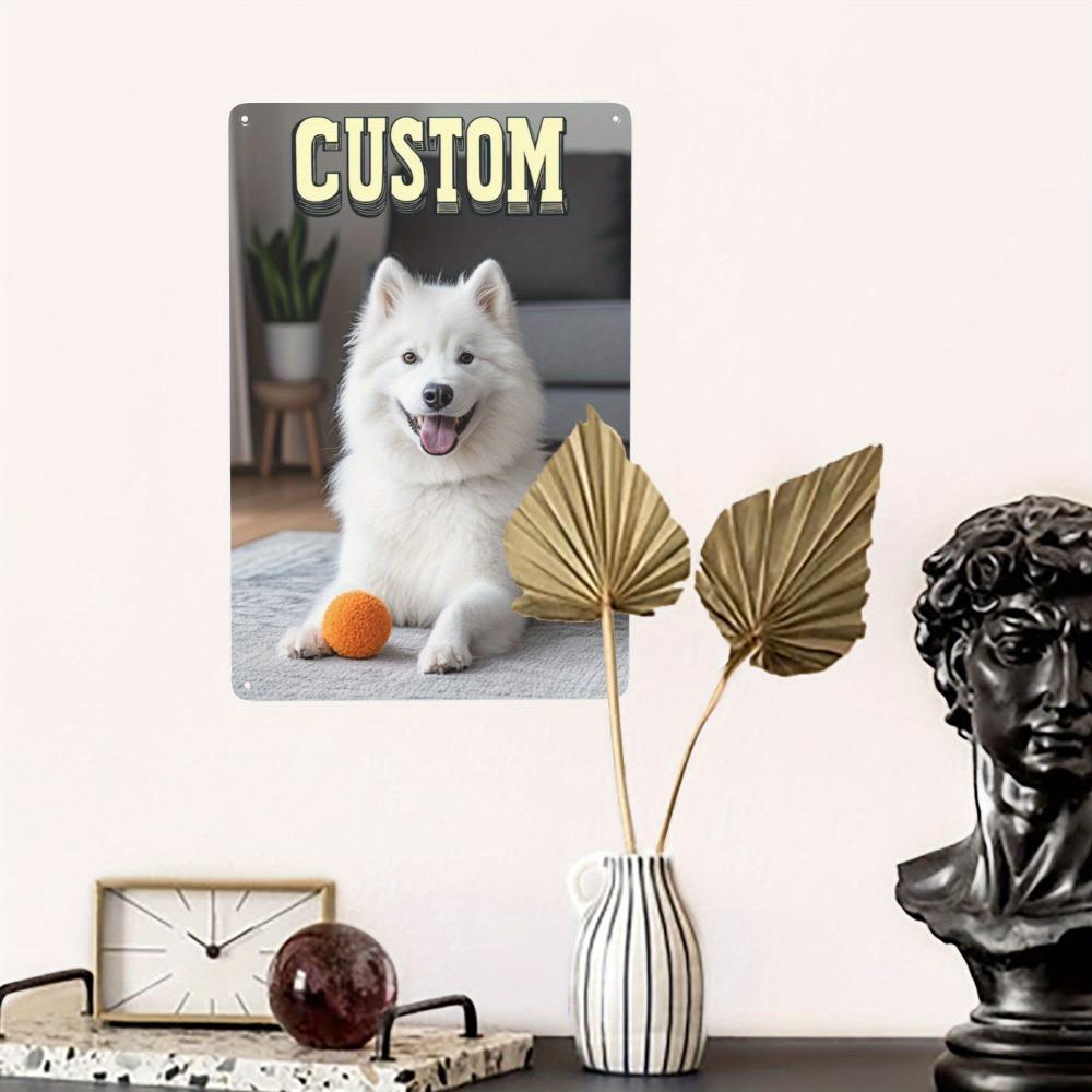 Custom Personalized Photo Metal Sign 8x12 Inch Text Wall Art Home Decor Gift