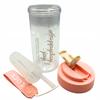 Water Bottle Drink With Straw Durable With Graduated Filter 600 Ml