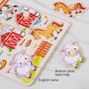 1 Set Cartoon Tier Verkehr Handgreifbretter Holzpuzzle Montessori Spielzeug für Kinder Frühes Lernen Lernspielzeug