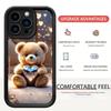 Heart Bear Staircase Black Groove iPhone 14/15/16/17 Pro Max Protective Case