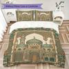 Muslim Pattern Bedding uilt Set uilt Cover Pillowcase Home Decoration Birthday Gift (1 * duvet cover + 2 * pillowcase  without core)125