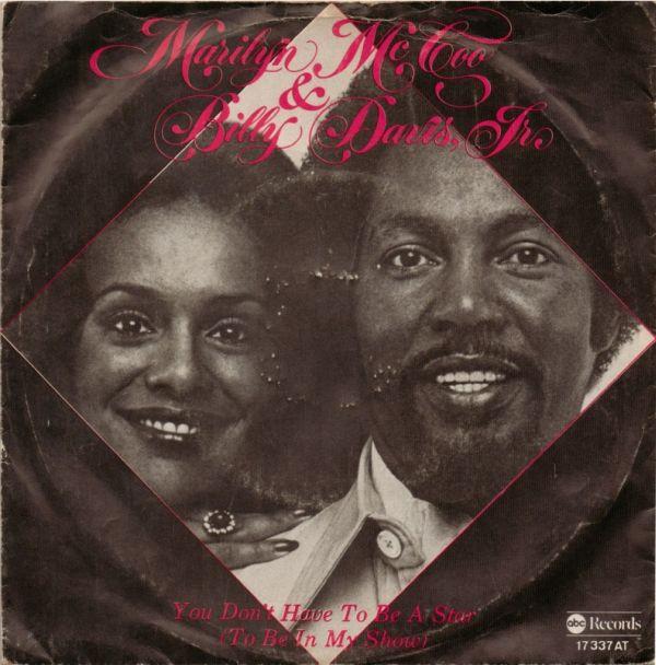 

7inch Record MARILYN MCCOO BILLY DAVIS JR. You Dont Have To Be A Star 17337 ABC Records 1976 Netherland SoulFunk Used