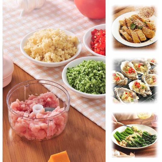 Wireless Food Chopper, Mini Electric Garlic Chopper, Electric Meat Grinder, Veggie Chopper, USB Rechargeable Mini Electric Food Chopper for Garlic,