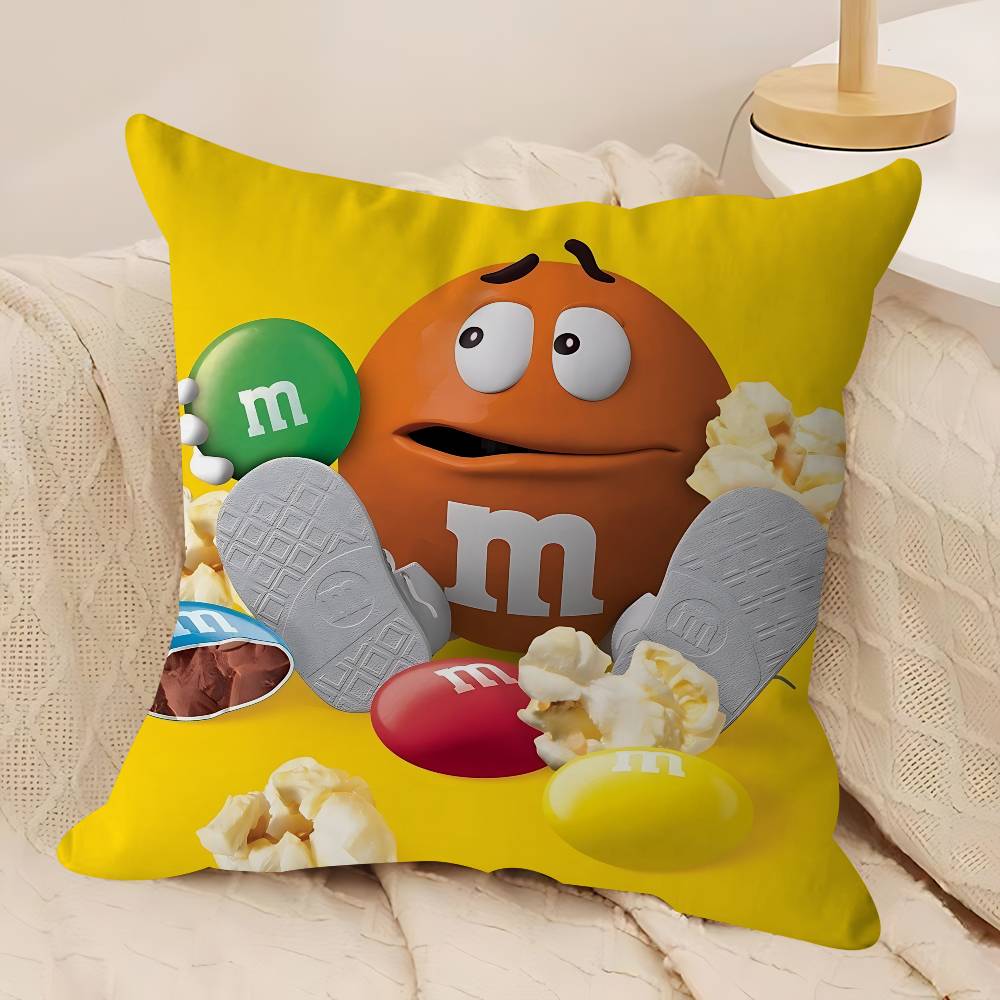 M&Ms C-ChocolateS Pillow Gift Home Office Decoration Bedroom Sofa Car Cushion Cover Case 45x45