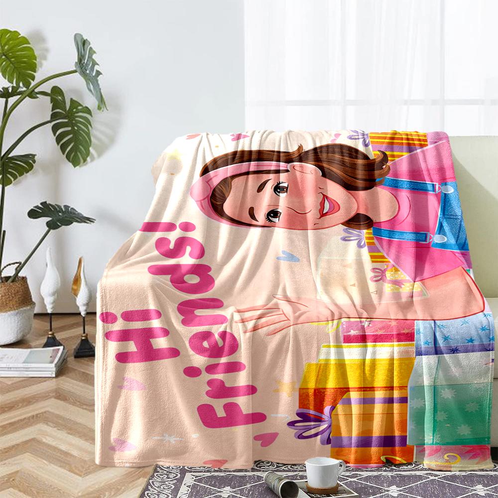 Ms. Rachel Theme Printed Blanket - Perfect for Couch, Bed, Travel & Outdoor Use | Machine Washable, Cozy & Durable.