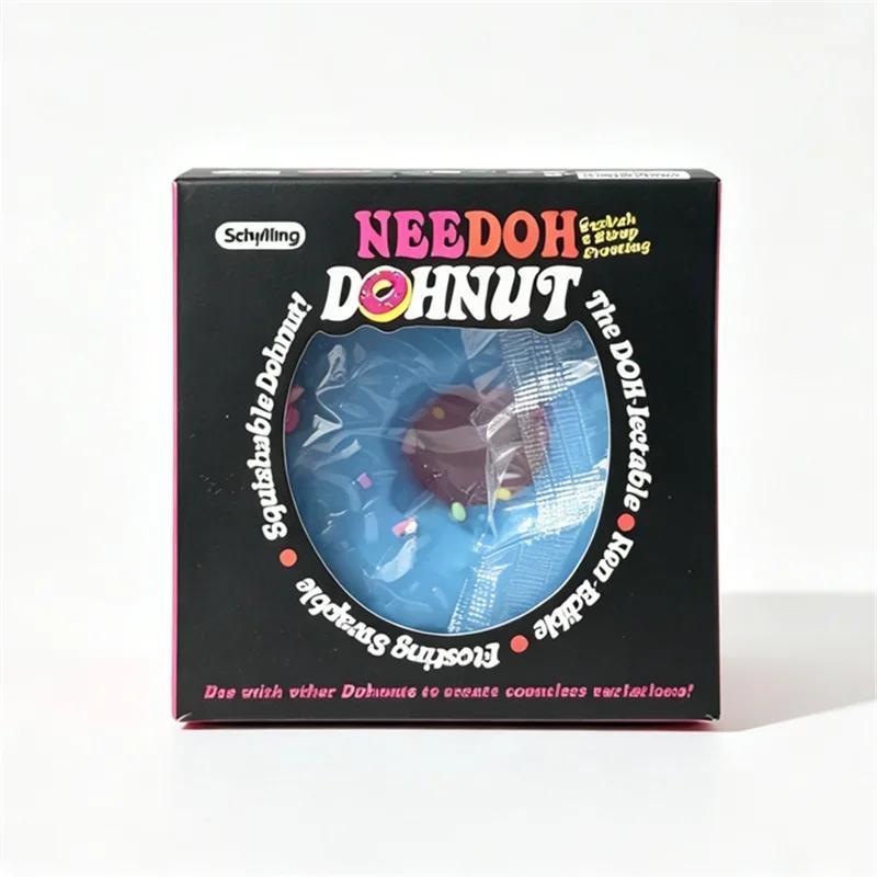 Neehoh Dohnut Non Edible Squish Squeeze Sensory Toy Frosting Swapple Donut Stretch Anti Anxiety Stress Relief Fidget TPR Toy