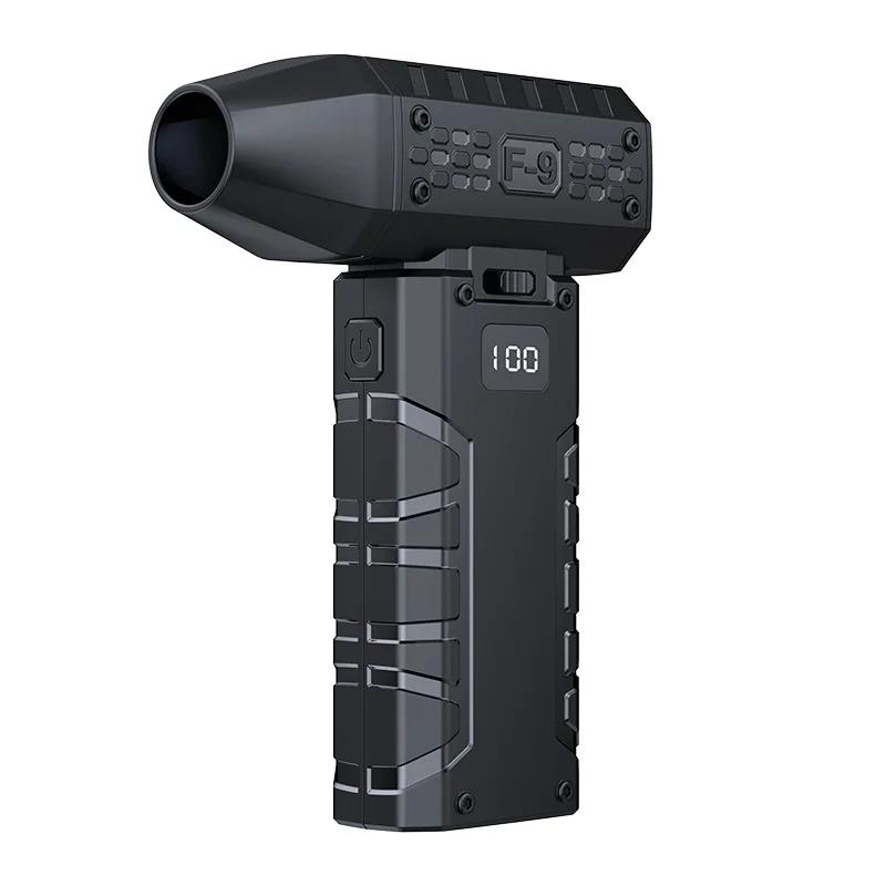 

Turbo Storm Handheld Fan, Outdoor Camping LED Display 100 - Speed Adjustable Type - C Rechargeable Portable Blower