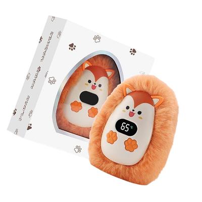 Fast Heating Cartoon Plush Electric Hand Warmer with 3 Adjustable Temperature Digital Display Winter Travel Essensial