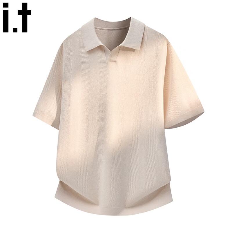 izzue Men's American-Style Soft Cloud Polo Shirt