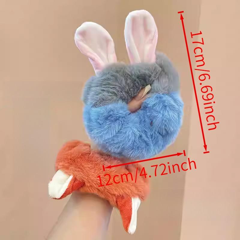 Disney Zootopia Nick & Judy Plush Hair Tie | Cute Ear-Shaped Headband