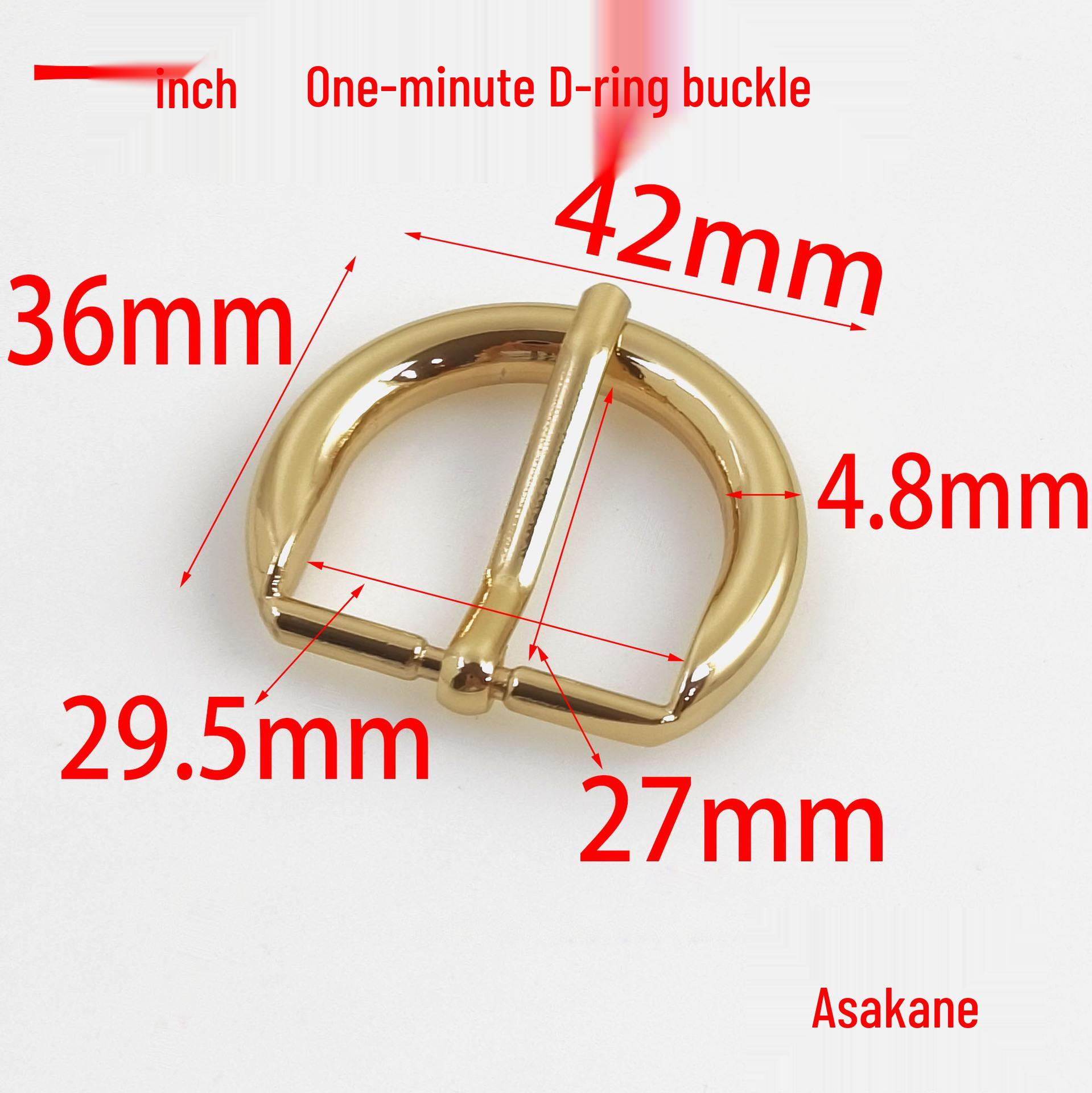 

1 D-Shaped Needle Buckle for Suitcases & Bags - Handbag/Shoulder Strap Adjustment (29mm)