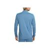 Nike Logo Embroidered Stand Collar Slim Fit Long Sleeve T-Shirt Men Tops Blue DX4301-429