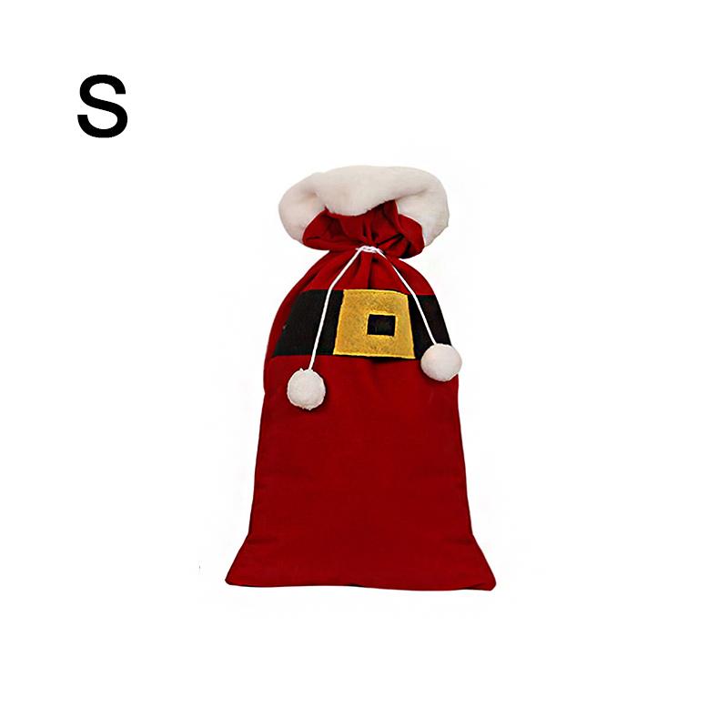 

1 шт. с кулиской Праздничный Большой Вечеринка Принадлежность Бархатный Рождественский Красный Санта Доступно несколько вариантов S