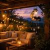 Moon and Hanging Decorative Light for Outdoor Garden Patio