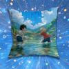 B-Bakudeku Hero Anime A-Academia Laser Pillow for Sofa Seat Chair Decorative/Modern Home Decor Print Throw Cushion