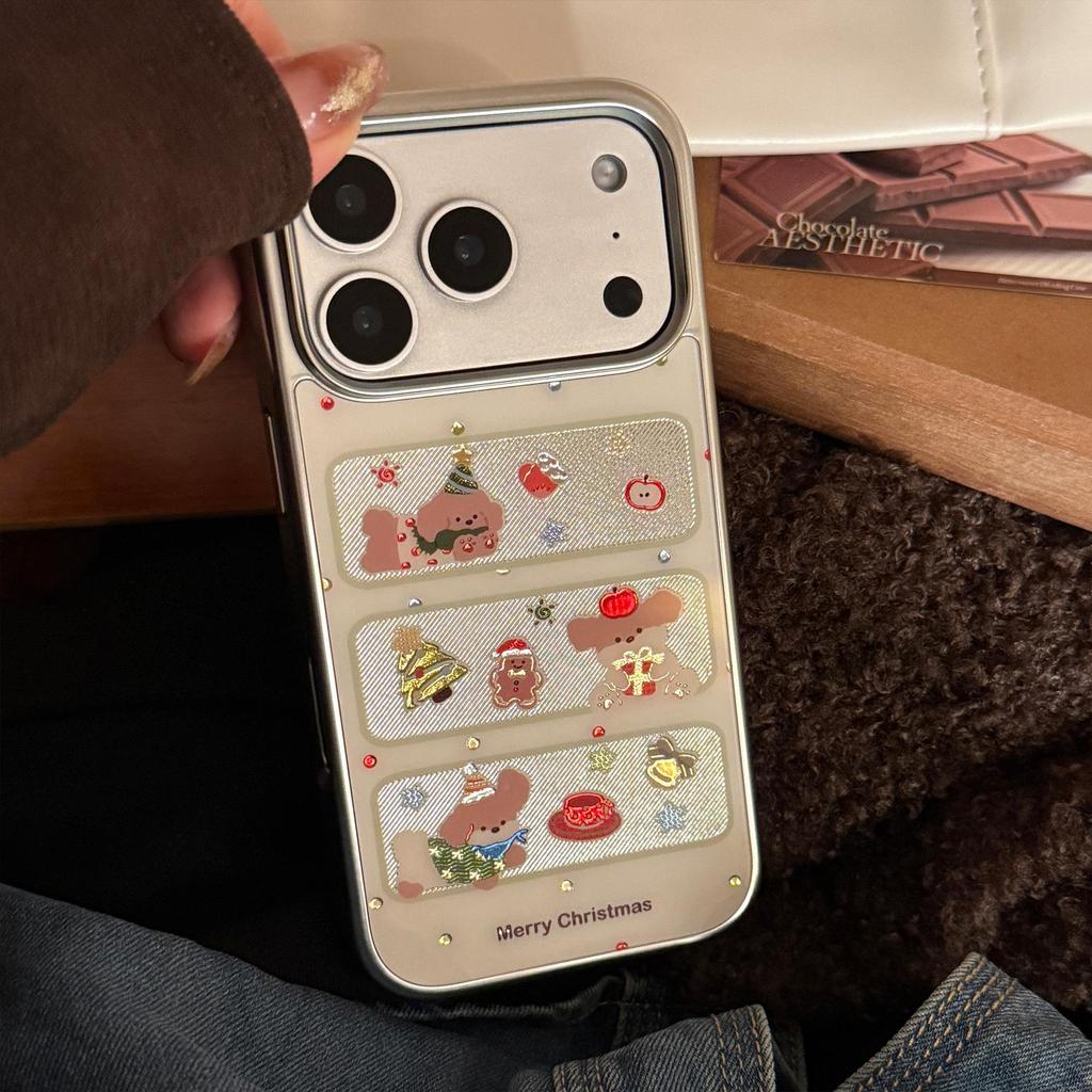 Cartoon Christmas Puppy Phone Case for iPhone 17 and iPhone 17 Pro Max