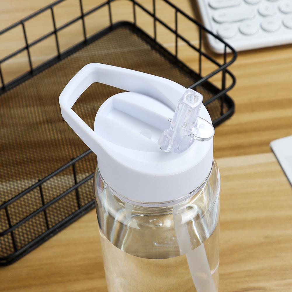 Clear BPA Free With Flip Straw Drinking Canteen Leakproof  Bottles Sports Water Bottle Sport Cup