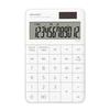 Sharp Design Calculator EL-VM72-WX White Mini Nice Size Type 12 Digits Flat Face