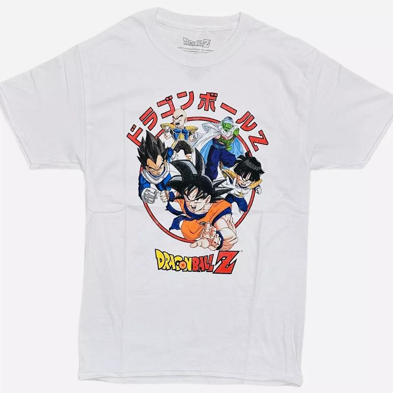 Dragon Ball Z Men's Wukong Vegeta Gofan Piccolo Goten Men's T-Shirt Summer New Retro Fashion Men's and Women's Japanese Anime