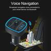 Classic Texture Portable Practical Car Bluetooth-compatible 5.0 FM Modulator Transmitter Multi-functional Charger MP3