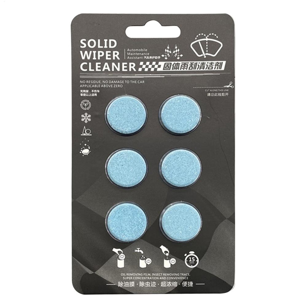 

Car Windshield Washer Tablets Windshield Wiper Fluid 6pcs Washer Fluid Car Windshield Concentrated Clean Tablets Concentrated