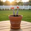 Mini Witch Leg Flower Pot Decoration Set Plant Holder Garden Courtyard Lawn Decor Desktop Ornament Gift Flowerpot Additions