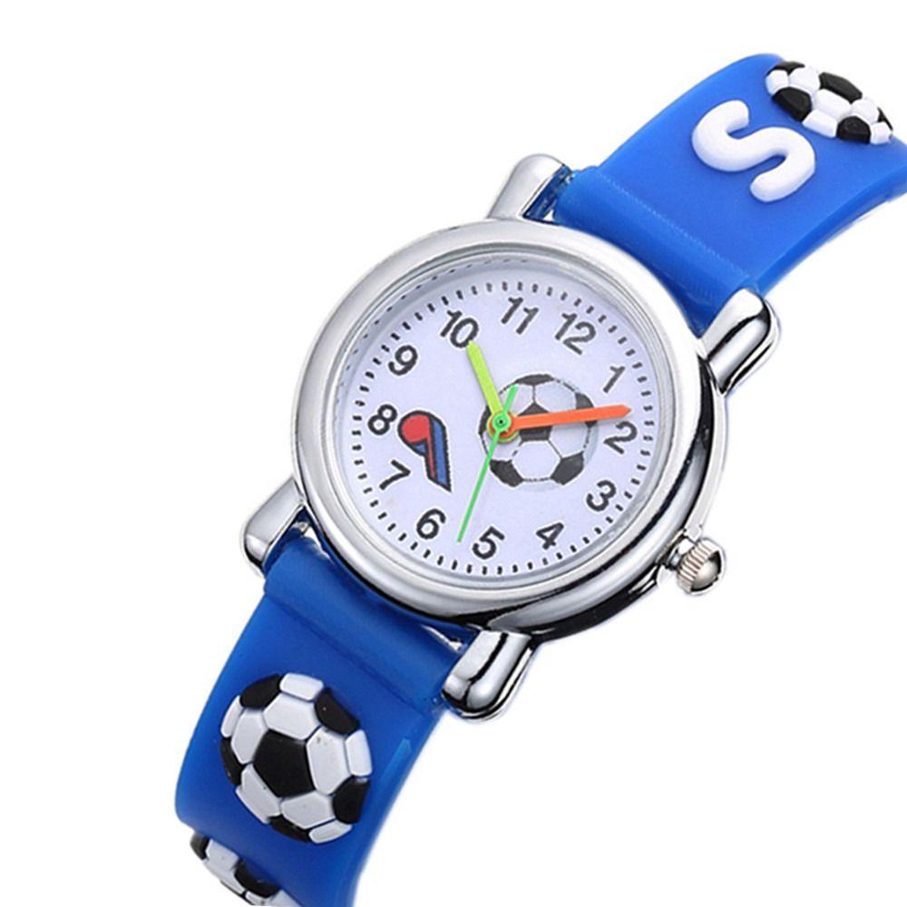 3D Fußball Fußball Quarzuhr Armbanduhr Kinder Sportuhr Für Jungen und Mädchen Kinder Schüler