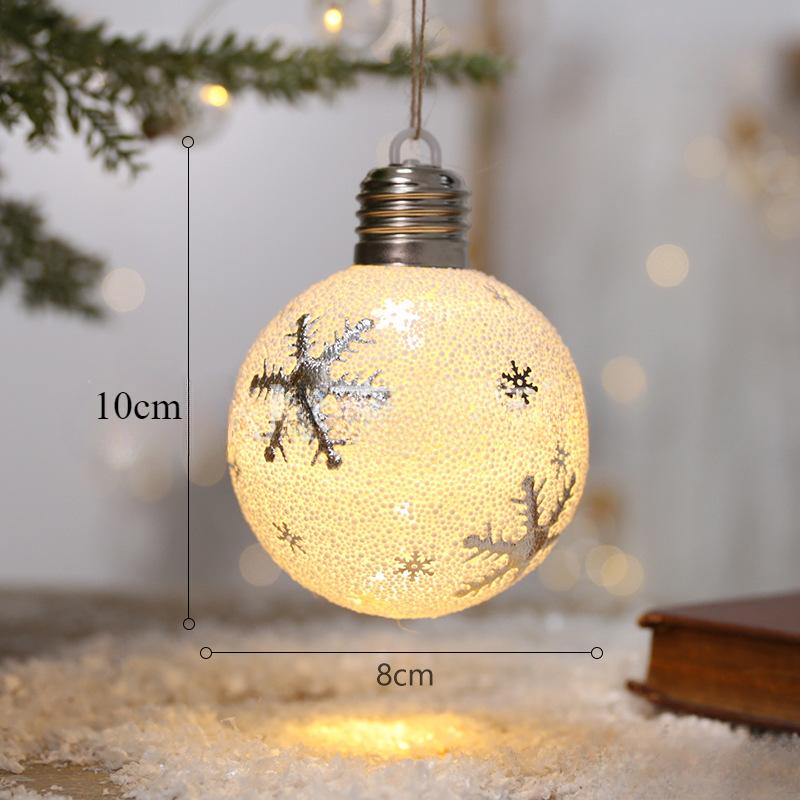 Feiertags-Tischschmuck Weihnachts-Atmosphärendekorationen Weihnachts-Holzhaus-Anhänger, die Licht aussenden können Kreatives Handwerk