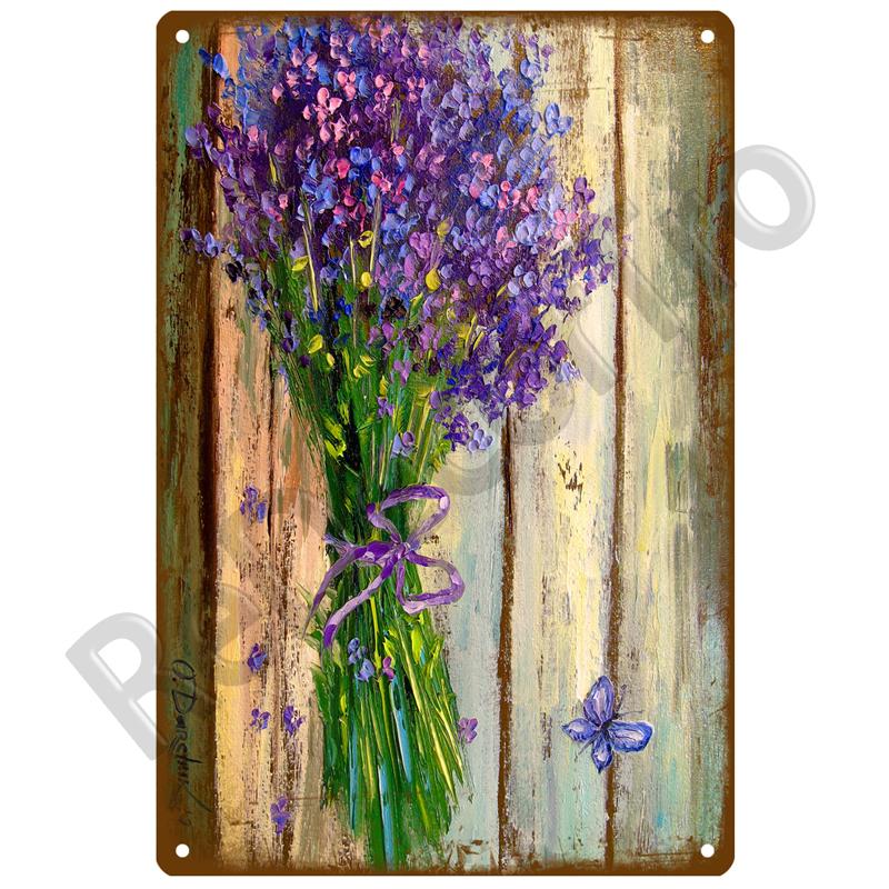 Garden Flower Rules Metal Sign Vintage Metal Plaque Plates Decor For Pub Bar Home Wall Decor Art Tin Signs Flower Poster Gift