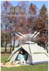 Automatic Folding Double-Layer Beach Tent for 3-4 People - Quick-Open, Thickened, Rainproof Camping Shelter