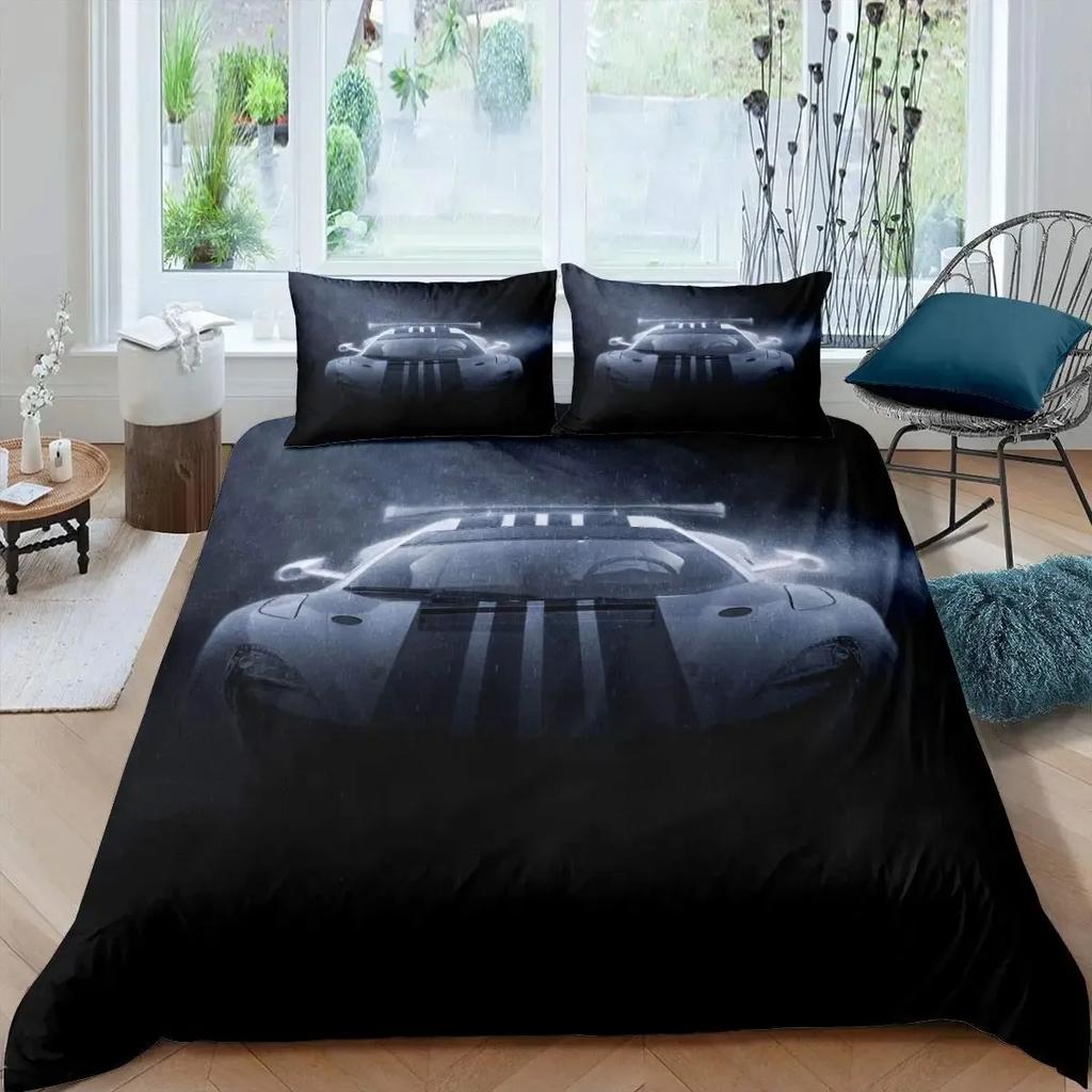 Robot Duvet Cover Set, 3D Modern Science Fiction Cool Robot Bedding Sets Full Size Futuristic Machine Comforter Cover Set