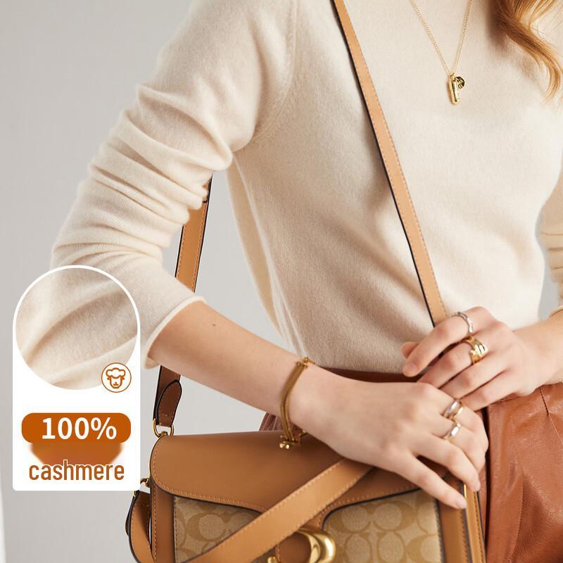 PALUOPO Women's Pure Cashmere Sweater