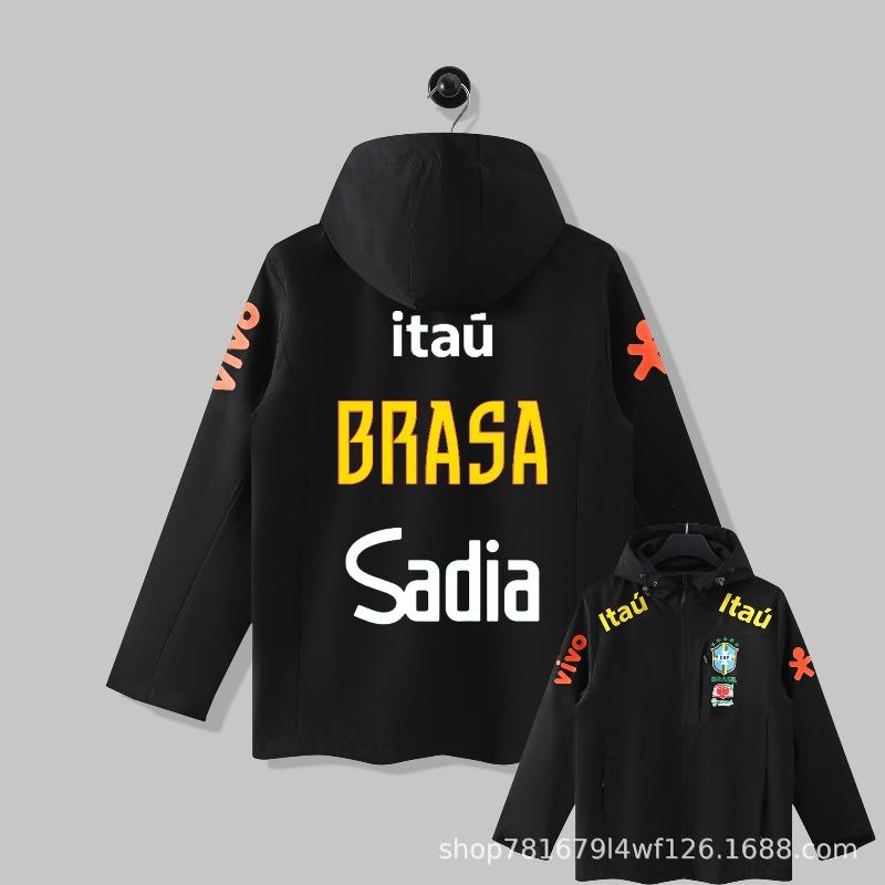 New Real Madrid Arsenal Jacket Men's and Women's Hooded Casual Jacket