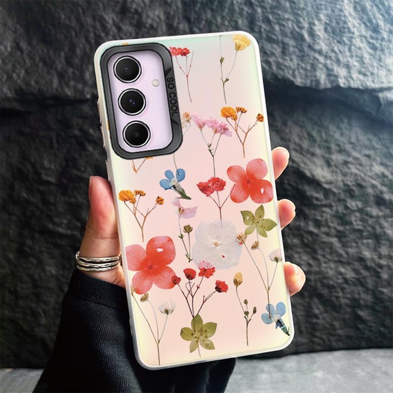 Phone Case For Samsung S24 Ultra S23 Plus S22 S21 S20 FE A55 A54 A53 A35 A34 A32 A25 A24 A15 A14 A13 5G Shockproof Bumper Gradient Aurora Cover