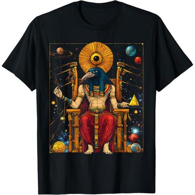 Thoth Ägyptischer Gott Ägyptische Mythologie Pyramide Altes Ägypten T-Shirt(7)