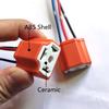 4Pcs High Quality Ceramic H4 Socket Connector Base Female Plug Adapter Copper Wires For Car HB2 9003 Headlights Bulbs