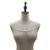 Fashion Embroidery Lace Neckline DIY White Curved Neckline Hollowed-out Handmade Lace Trim Slim Clothes Sewing Applique
