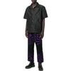 Vans Retro Color Block Abstract Pattern Printed Straight Leg Casual Pants Men Bottoms Black Purple VN0000H2Y8A