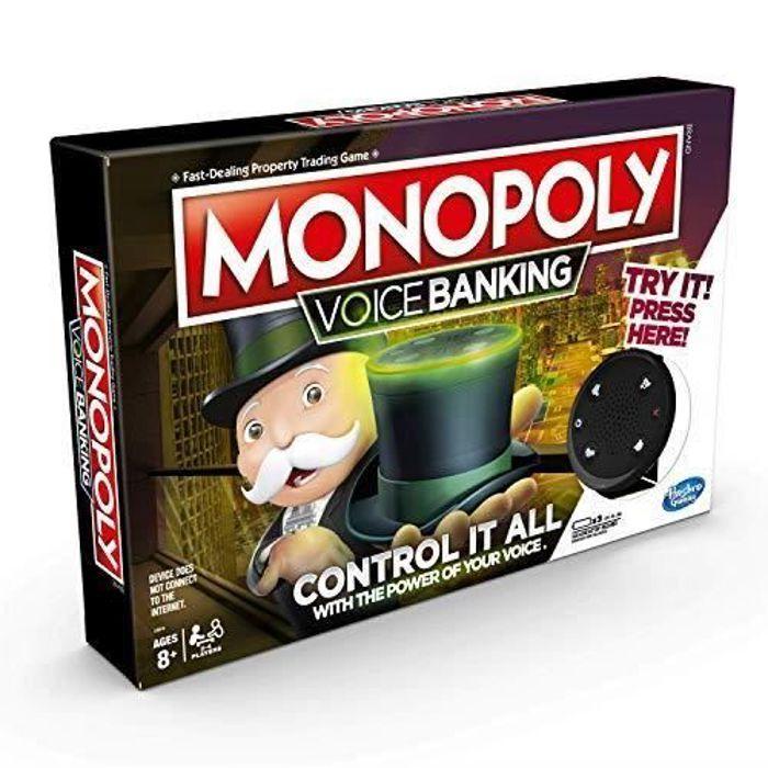 Monopoly Hlasové bankovnictví Elektronická společenská hra Rodinná 8 let a více N-A