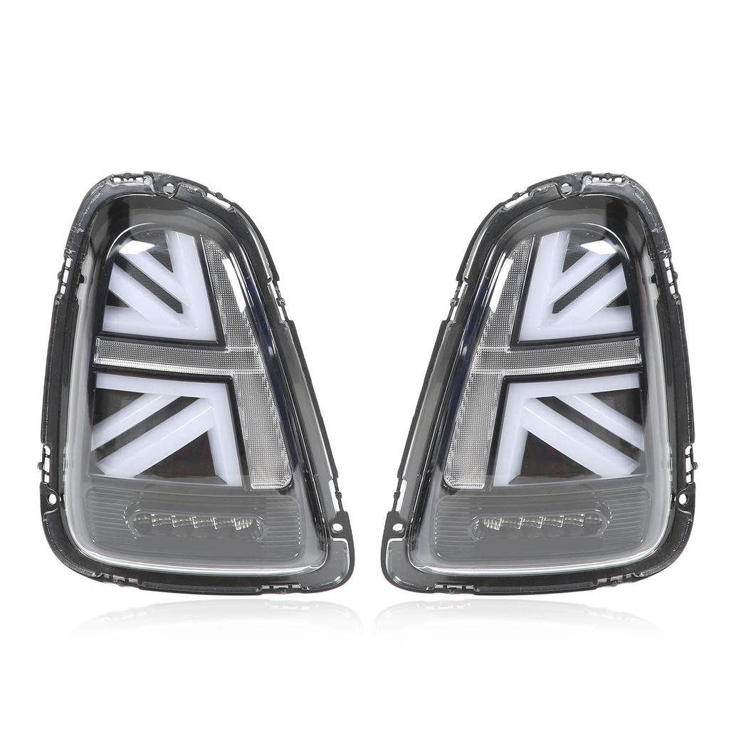 VLAND for JCW Union Jack Full LED Tail Lights Clear Lens Replacement for Cooper R56 R57 2007?2013