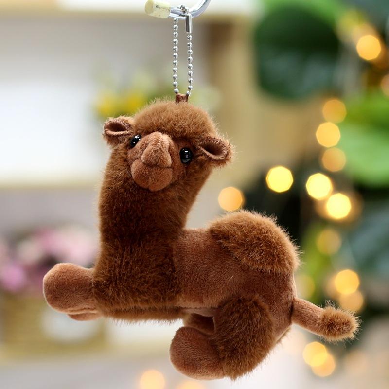 Creative Desert Camel Plush Toy Doll Pendant Cute Backpack Small Hanging Doll Key Chain Catcher Doll