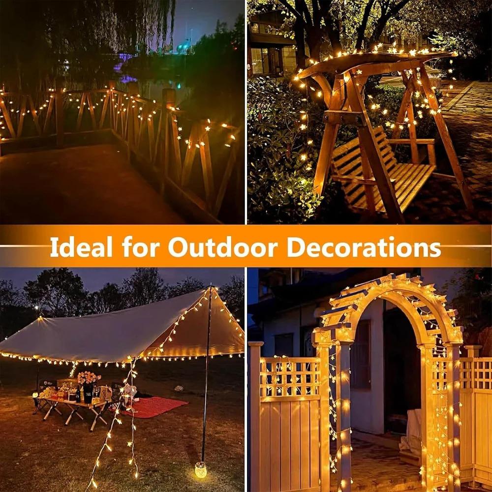 Star String Lights, 3m/6m LED Fairy Twinkle Light USB Powered Warm White for Birthday Party Wedding Christmas Home Decor