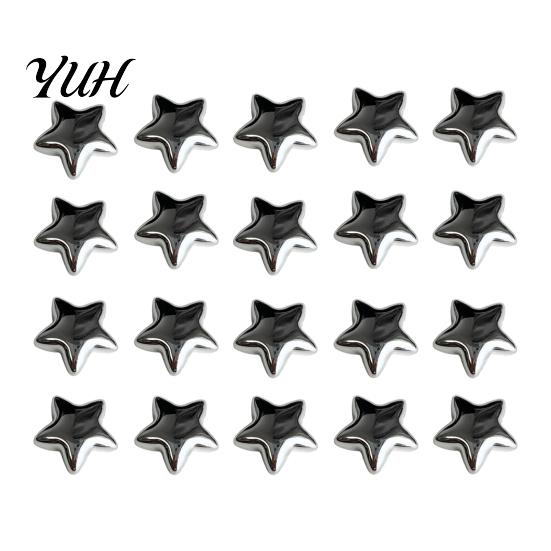 Metal Surface Magnets 5/10/15/20Pcs Mini Star Refrigerator Magnet, 3D Five-Pointed Fridge Magnet Decorative Memo Note Holder for Kitchen Office